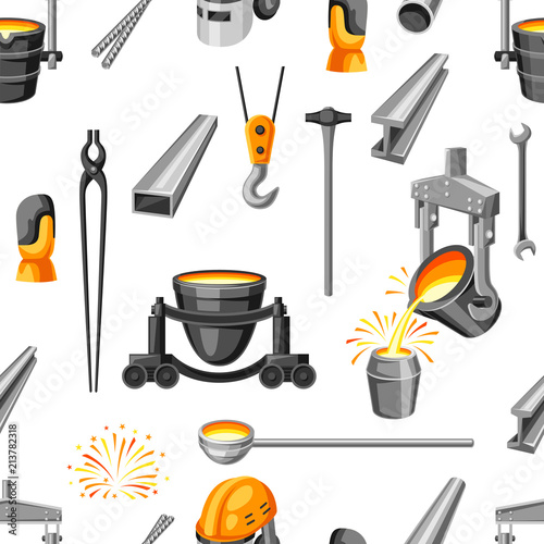 Metallurgical seamless pattern.