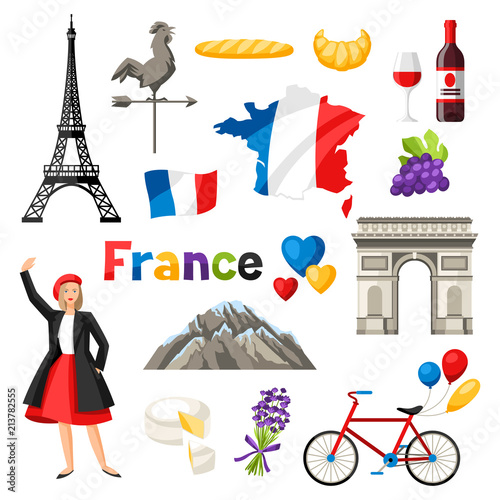 France icons set.