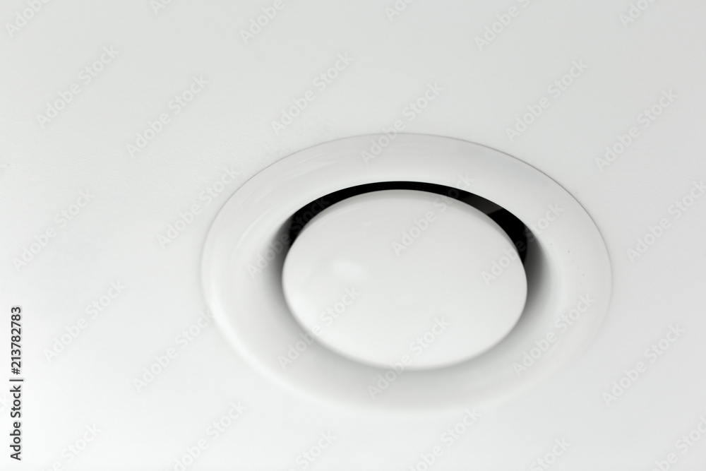 white smoke detector on ceiling white smoke detector on ceiling