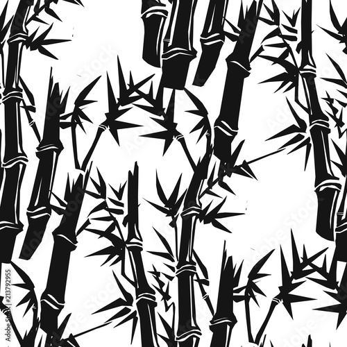 Fototapeta Naklejka Na Ścianę i Meble -  Pattern of bamboo. Vector illustration
