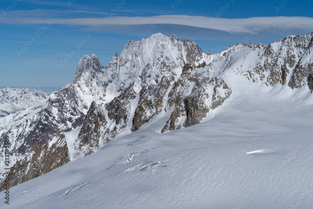 Italy, Courmayeur, Mont Blanc range Italy, Courmayeur, Mont Blanc range