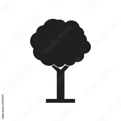 Tree icon on a white background. Vector illustration, eps10