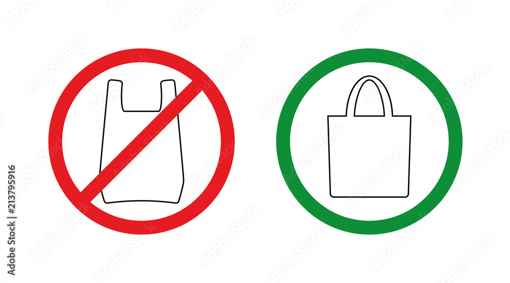 No Plastic Bags Symbol - Convenience & Impulse Retailing
