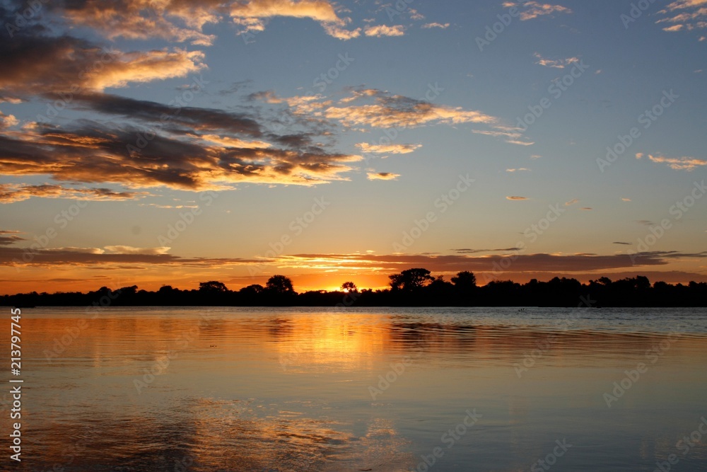 Pôr do sol Pantanal