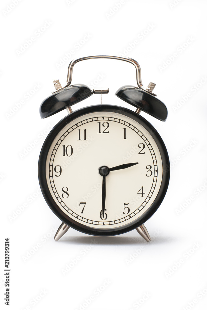 Alarm clock face isolated on white background Alarm clock face isolated on white background