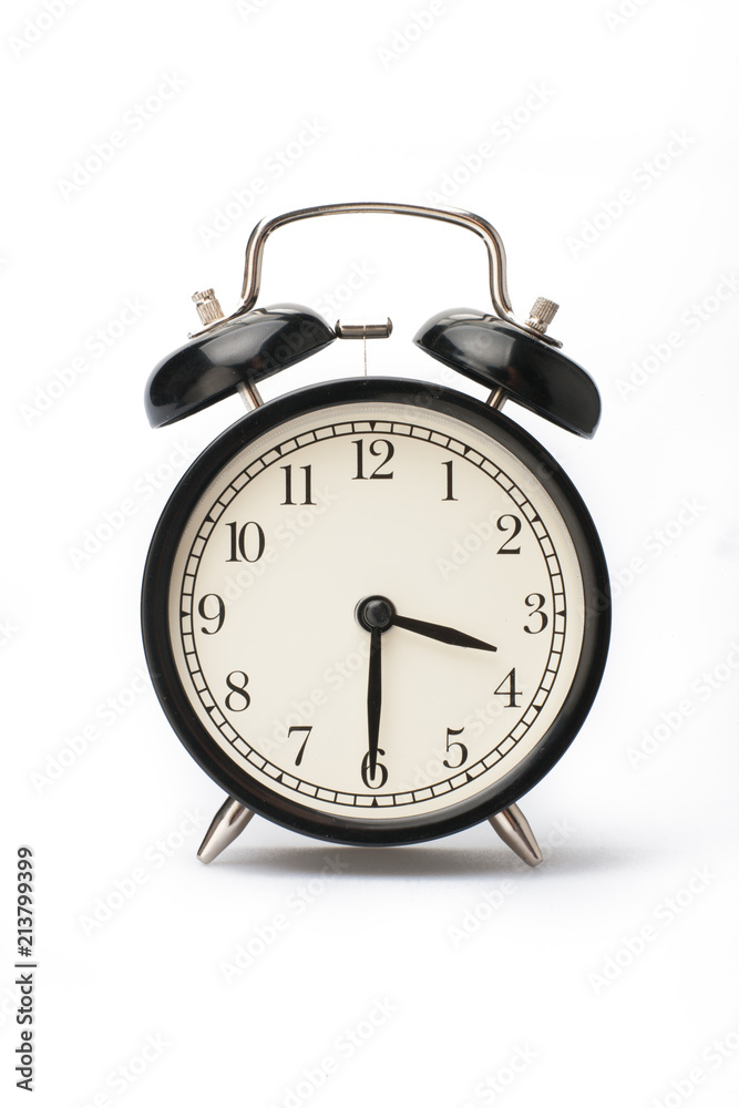 Alarm clock face isolated on white background Alarm clock face isolated on white background