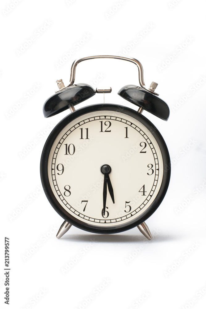 Alarm clock face isolated on white background Alarm clock face isolated on white background