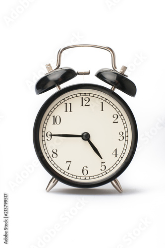 Alarm clock face isolated on white background