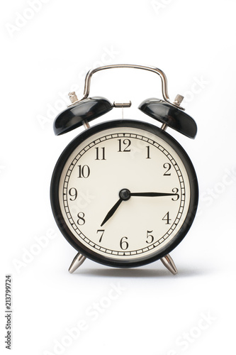 Alarm clock face isolated on white background