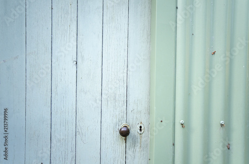 Green Wooden Door