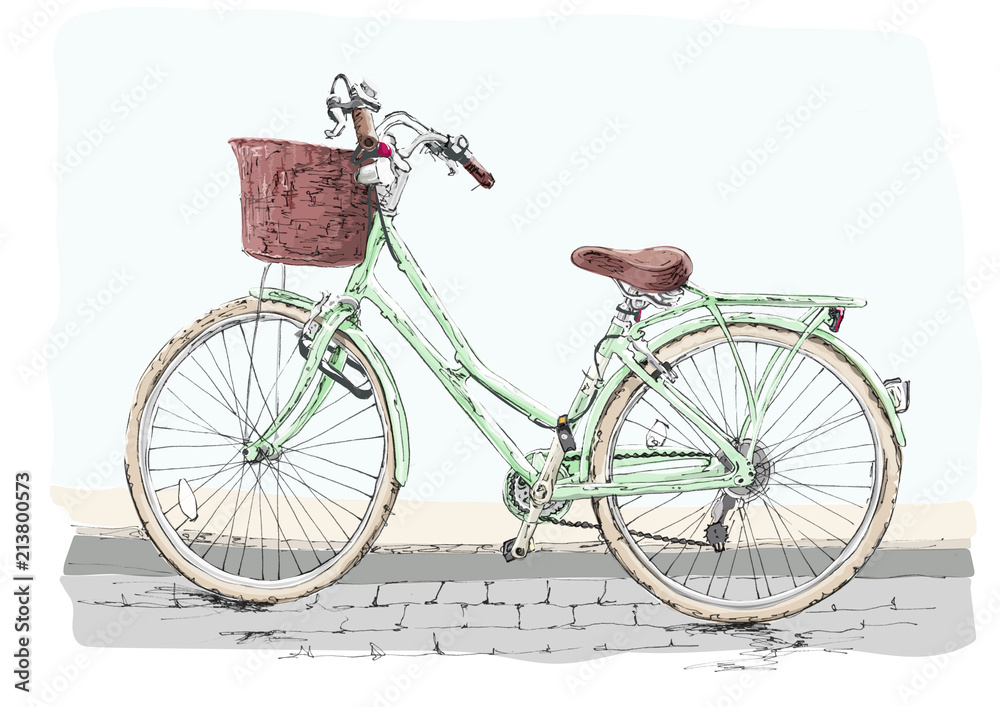 Bicycle with basket