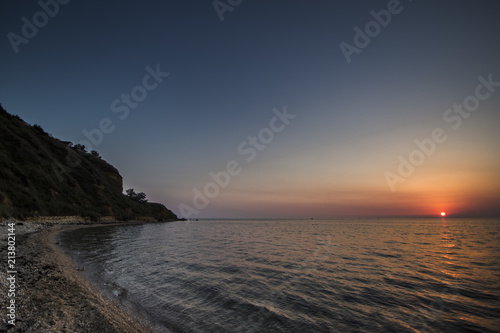 Sunset on Black sea