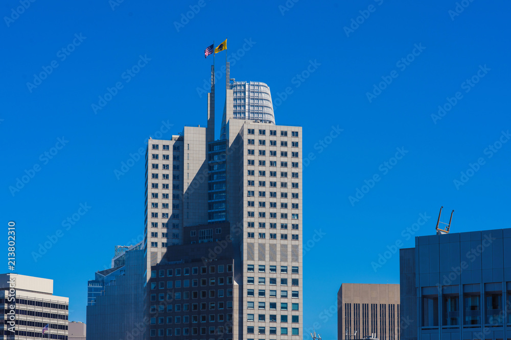 Cityscape of San Francisco and skyline of downtown in sunny day. California, USA Cityscape of San Francisco and skyline of downtown in sunny day. California, USA