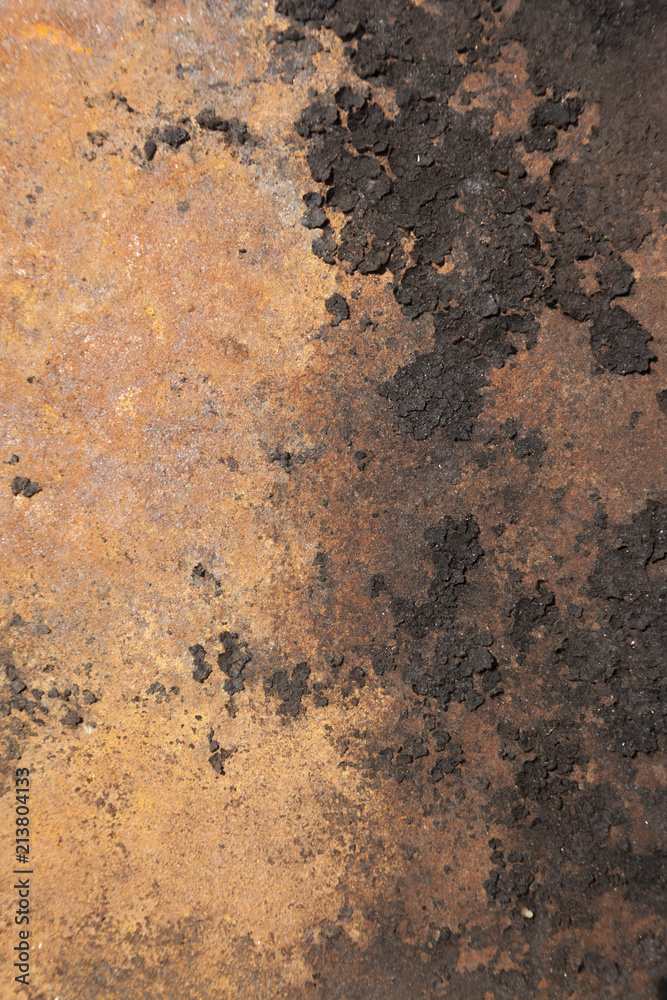Black On Orange Surface Black On Orange Surface