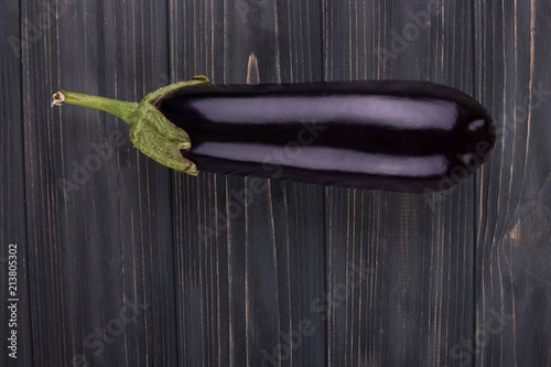 harvest ripe eggplant