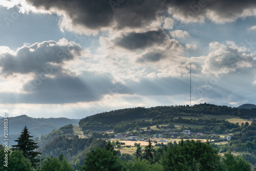 Views of mountains in Banska Bystrica, Slovakia.