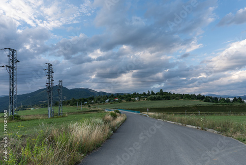 Views of mountains in Banska Bystrica, Slovakia.