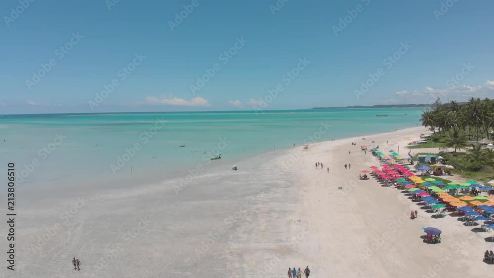 Beach on blue tropical sea in Northeastern, Brazil Beach on blue tropical sea in Northeastern, Brazil
