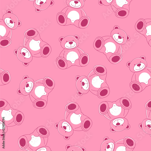 Vector color pattern  bears for baby
