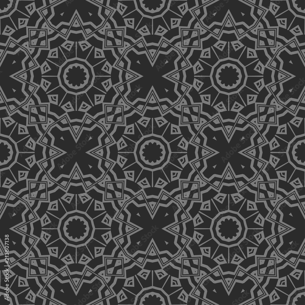 Oriental mandala. Ottoman motifs. Seamless pattern. It is Vector illustrations.ental mandala. Ottoman motifs. Seamless pattern. It is Vector illustrations. Artwork for graphics.