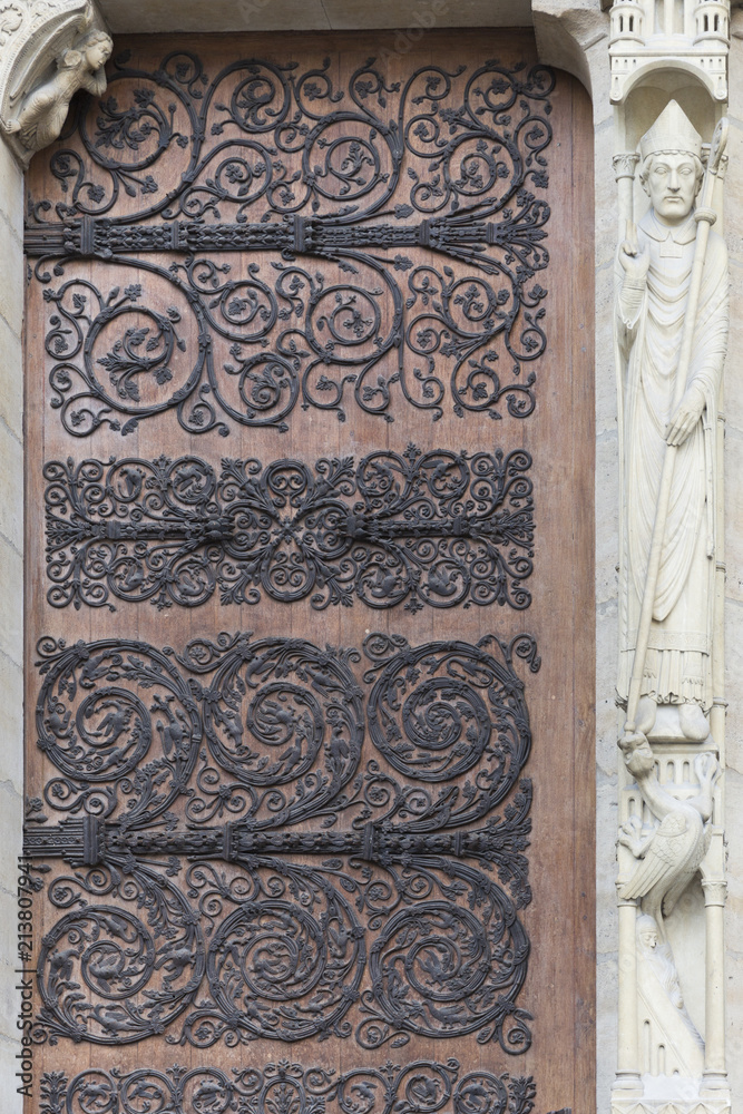 Decorations Of A Church Door