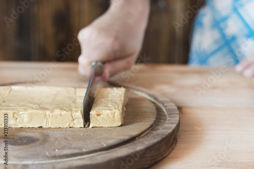 Turron typical spanish sweet for christmas