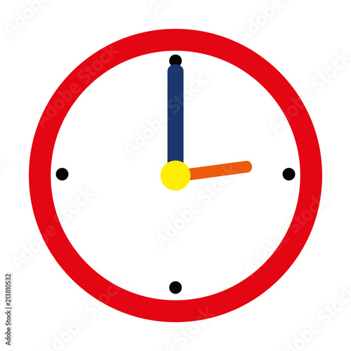 time clock watch ivon vector illustration design photo