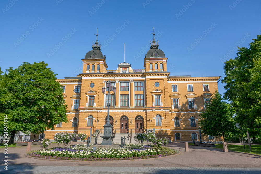 City hall in summer, Oulu, Finland
