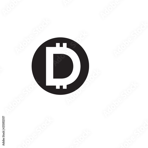 Fotografija D Letter Currency Money Logo Vector element