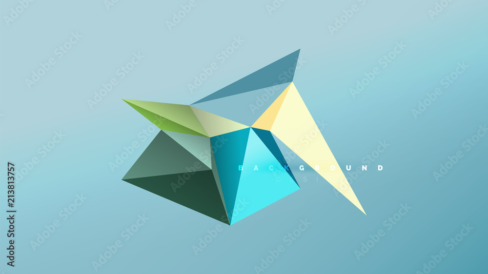 Abstract background - geometric origami style shape composition, triangular low poly design concept. Colorful trendy minimalistic illustration Abstract background - geometric origami style shape composition, triangular low poly design concept. Colorful trendy minimalistic illustration