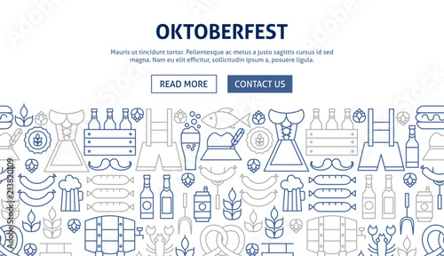Oktoberfest Banner Design photo