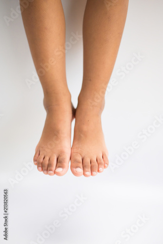 Legs and feet with white backdrop
