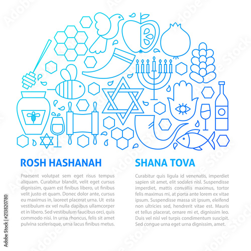 Rosh Hashanah Line Template