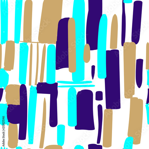 seamless geometric pattern, on white background. isometry, design Wallpaper print on fabric. abstract, vector illustration. blue, purple, gold
