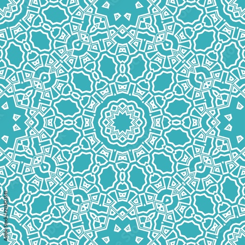 seamless lace floral background. Luxury texture for wallpaper, invitation. Vector illustration. blue, white color