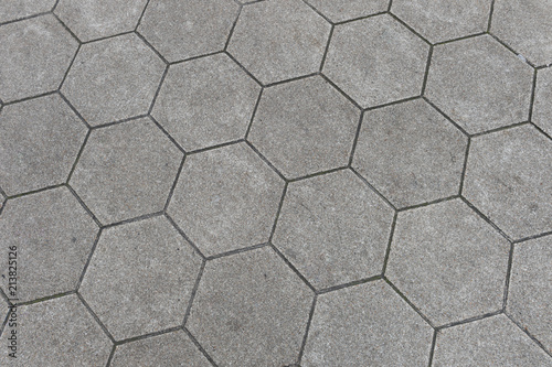 A simple white texture pattern of hexagons as a background