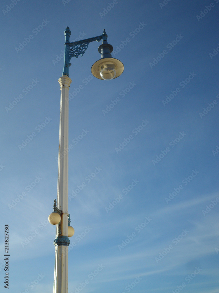 Old Victorian Street Light at Weymouth Beach