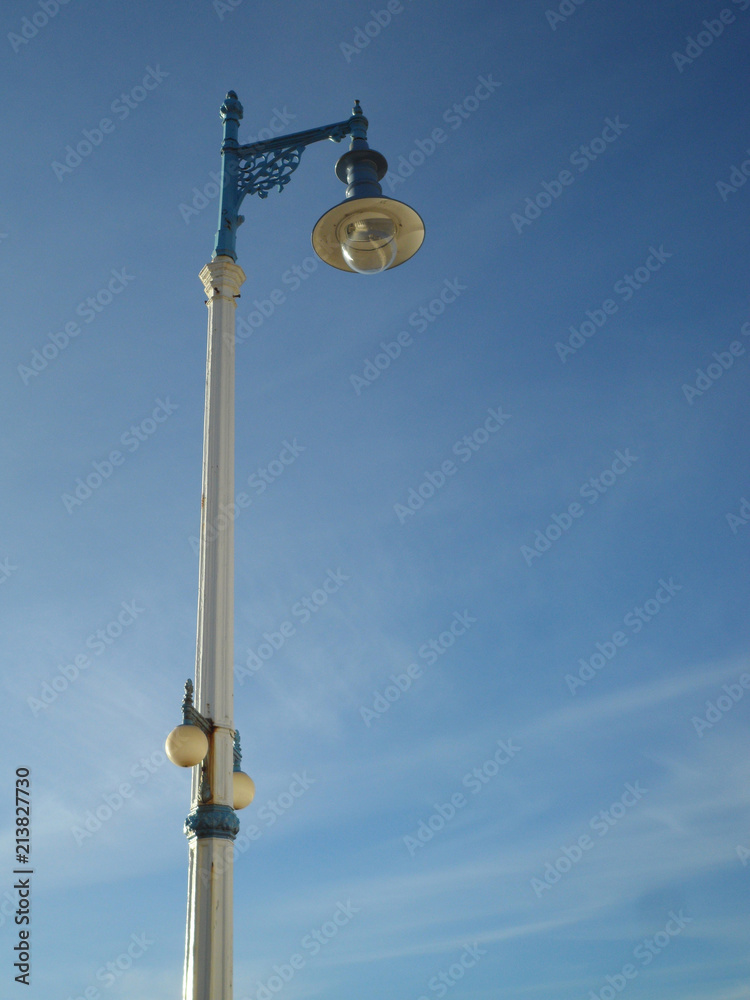 Old Victorian Street Light at Weymouth Beach Old Victorian Street Light at Weymouth Beach