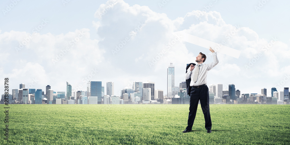 Showing right business direction Showing right business direction