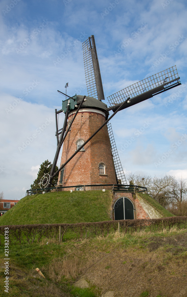 A windmill in Holland