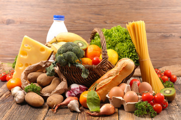assorted raw food