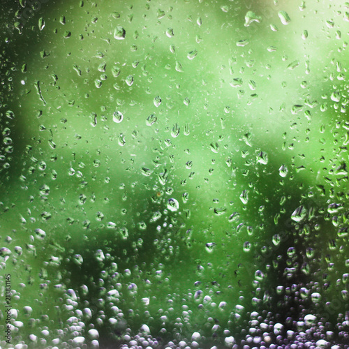  rain drops on glass background