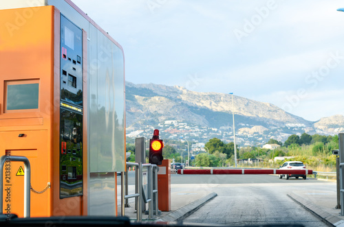 Tollway gate in alicante