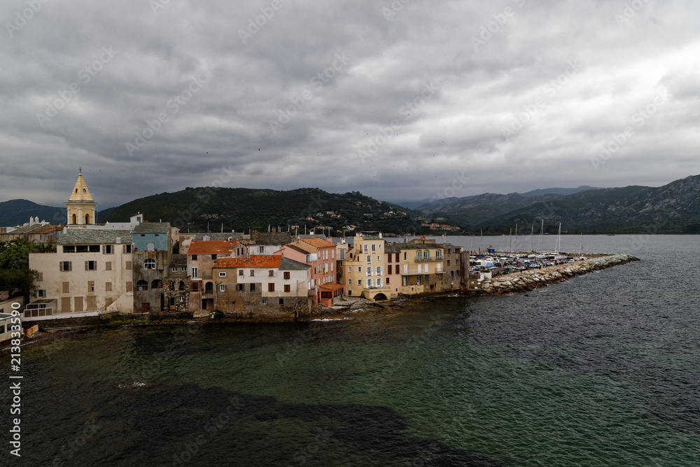 Houses and Marina in Saint Florent Corsica