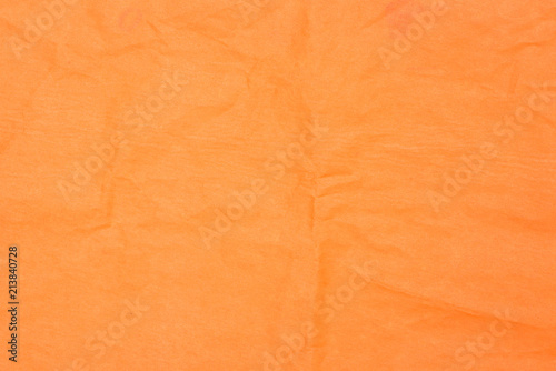 orange creased tissue paper background texture