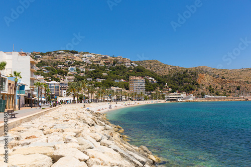 Javea Spain beautiful Platja de la Grava beach located south-east of Denia also known as Xabia photo