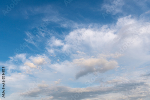 Fototapeta Naklejka Na Ścianę i Meble -  White clouds in the blue sky.