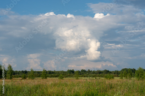 White clouds in the blue sky. © sandipruel