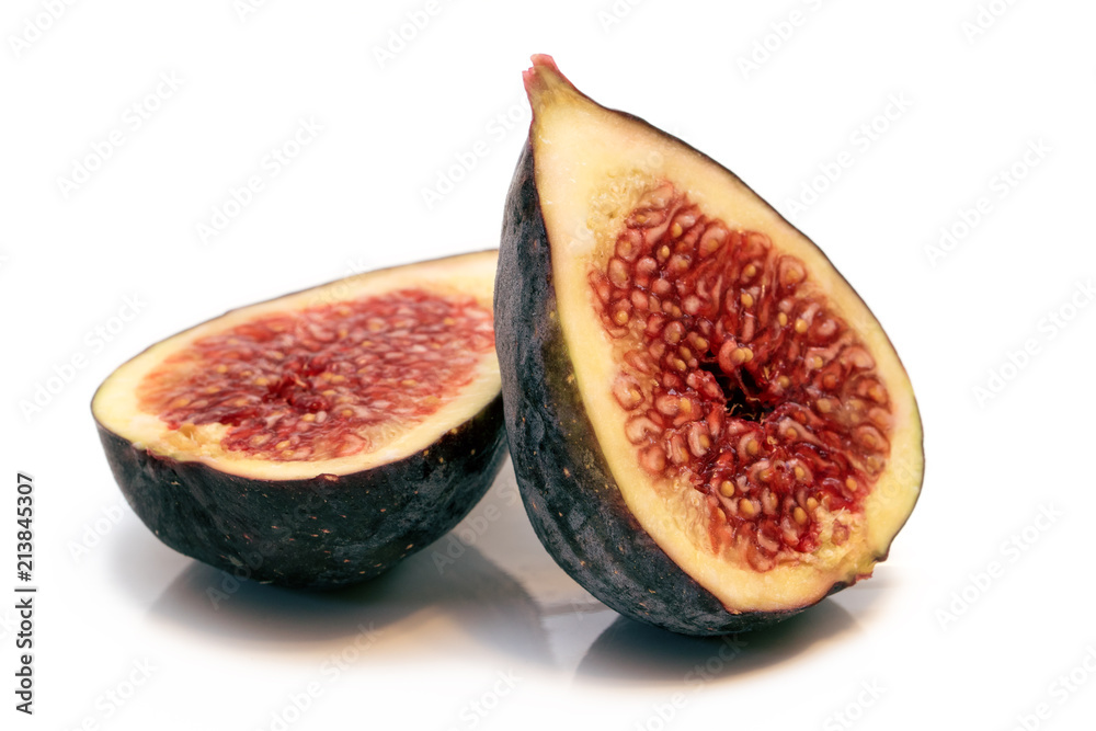 Figs on the white background. Isolated