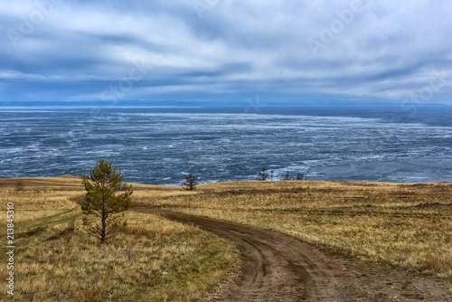 roads in the steppe, Baikal photo